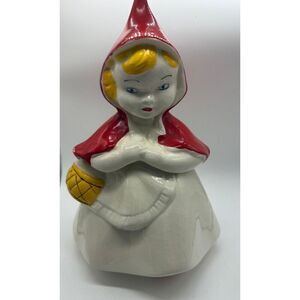 VINTAGE McCOY LITTLE RED‎ RIDING HOOD COOKIE JAR 1940's